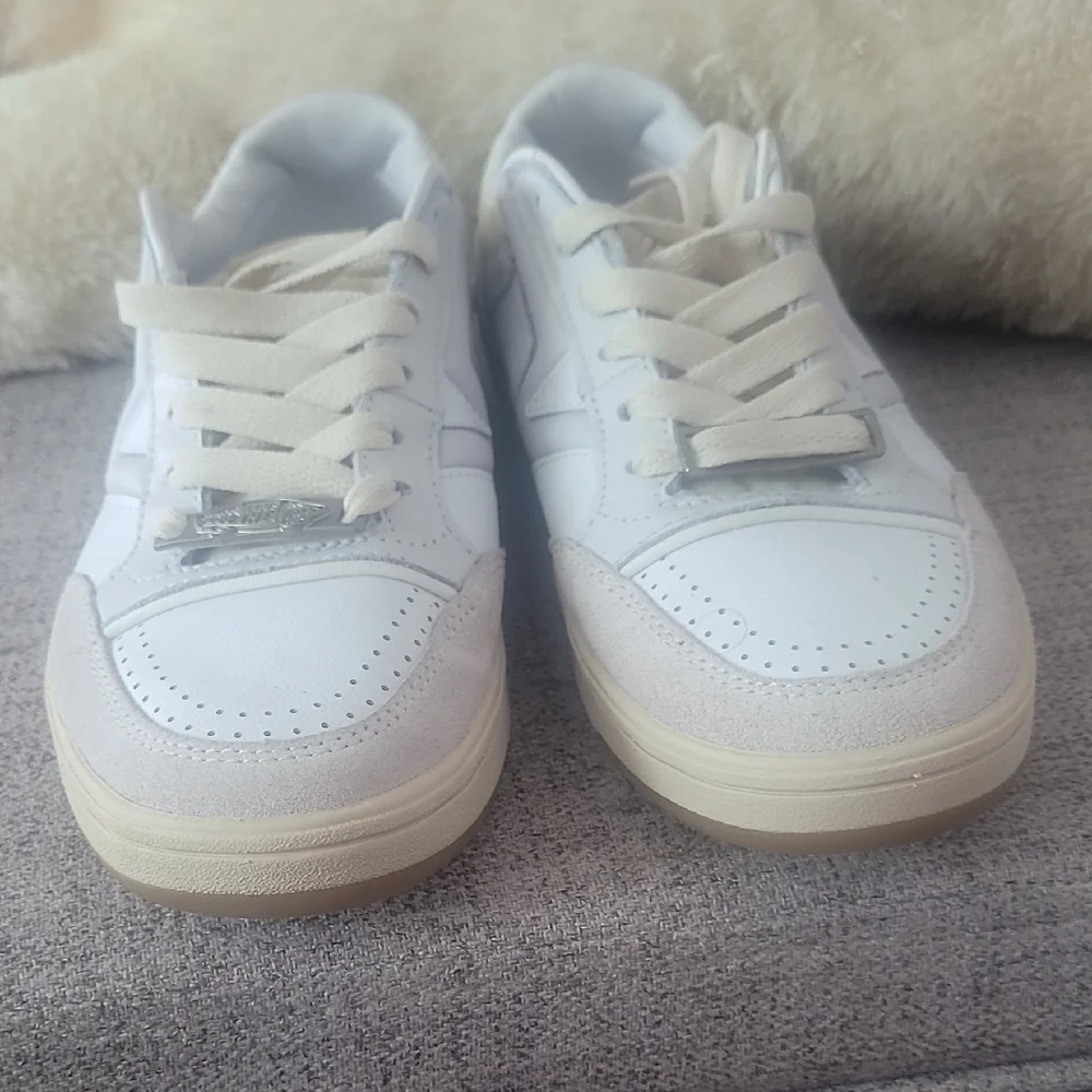 Vans Classic White and Cream Sneakers - Picture 4 of 5